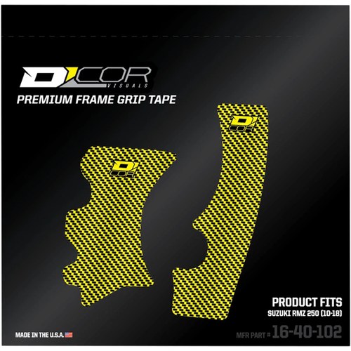 D'Cor Visuals Frame Grip Tape - Yellow for Suzuki | 16-40-102