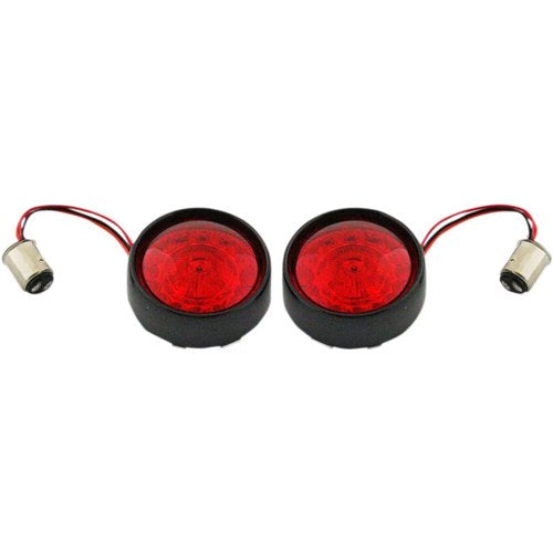 Custom Dynamics Bullet Turn Signal - 1157 - Black - Red Lens | PB-BB-RR-1157BR