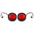 Custom Dynamics Bullet Turn Signal - 1157 - Black - Red Lens | PB-BB-RR-1157BR