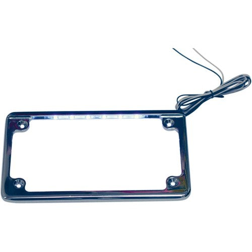Custom Dynamics LED License Plate Frame - Chrome | LPF-HRZ-C-LP