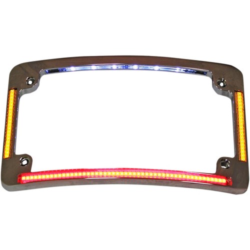 Custom Dynamics License Plate Frame - Radius - Chrome | TF05-C