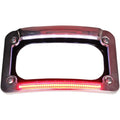 Custom Dynamics Dual-LED License Place Frame - Indian - Chrome | CD-LP-IND-C