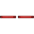 Custom Dynamics Saddlebag LED Lights - Sequential - Chrome/Red | PB-SBSEQ-HD-CR