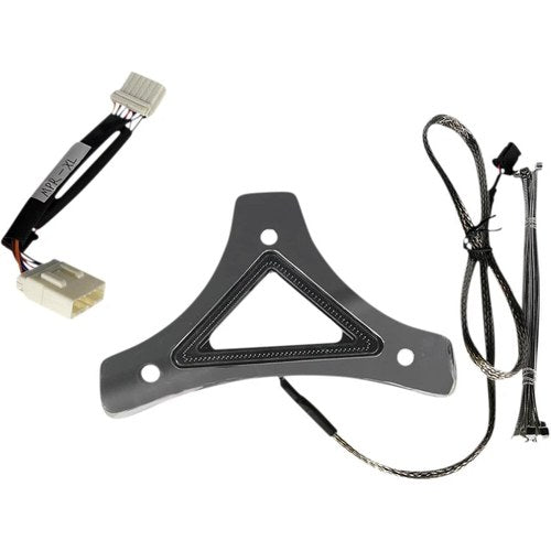 Custom Dynamics LED Backrest Light - Run/Brake - Chrome | CD-BR-XL-C