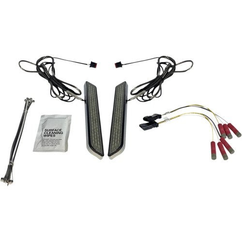 Custom Dynamics LED Fork Light - Smoke - Chrome | CD-FORK-UNV-SC
