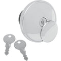 Drag Specialties Locking Gas Cap - Chrome - Non-Vented | 03-0318A-B