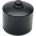 Drag Specialties Oil Filter - Spin-On - Black - With Nut | 14-0004BK