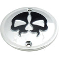 Drag Specialties Point Cover Split Skull - Chrome - XL | 78042B2