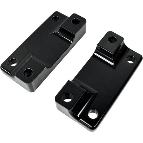 Drag Specialties Fender-To-Fork Adapters - Gloss Black | 1410-0064