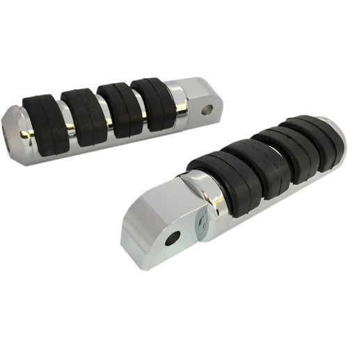 Drag Specialties Passenger Soft-Ride Chrome Foot Pegs - Softail | P17-0341ISC