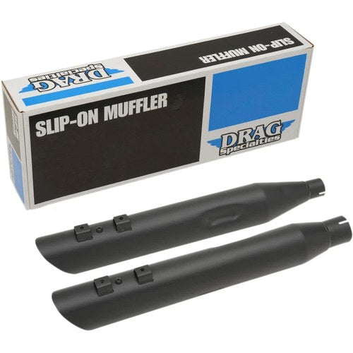 Drag Specialties Slashdown Slip-On Mufflers - Black - 3.5" - FL | H00964