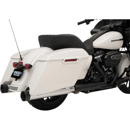 Drag Specialties 4" Slip-On Mufflers - Chrome/Black - FL | H00971