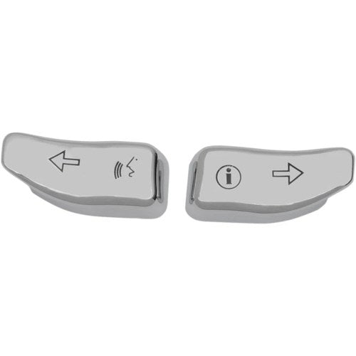 Drag Specialties Turn Signal Switch Extension Caps - '14-'19 - Chrome | 77680CH3
