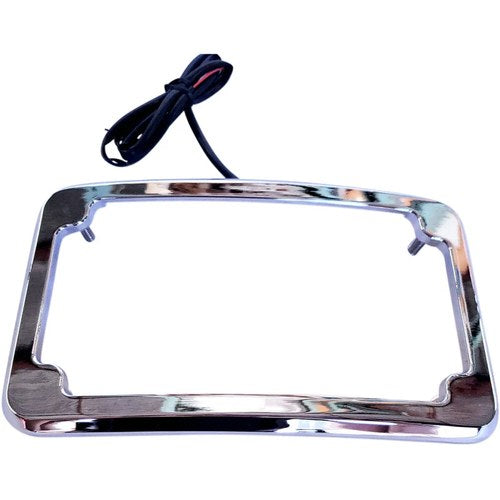 Cycle Visions Beveled License Plate Frame - Chrome | CV4617