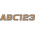 Hardline I.D. Sticker Kit - 700 Series - Brown | BRBLK700
