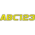 Hardline I.D. Sticker Kit - 700 Series - Yellow | YEBLK700