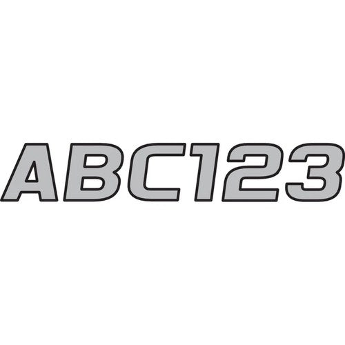 Hardline I.D. Sticker Kit - 700 Series - Silver | SIBLK700