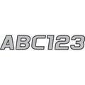 Hardline I.D. Sticker Kit - 700 Series - Silver | SIBLK700