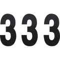 Factory Effex FX Number 3 - Black - 6" | 02-4453