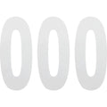 Factory Effex FX Number 0 - White - 8" | 02-4480