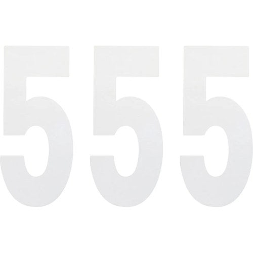 Factory Effex FX Number 5 - White - 8" | 02-4485