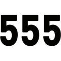 Factory Effex Mini Pro Number 5 - Black - 5" | 03-0275