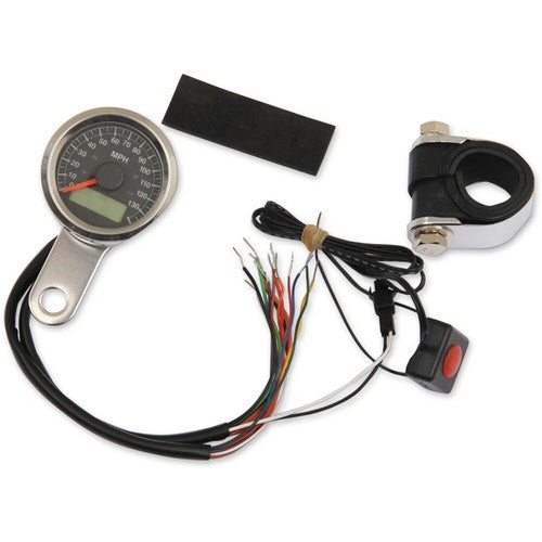 Drag Specialties 1-7/8" Programmable Speedometer w/Indicator Lights Mph | 77759