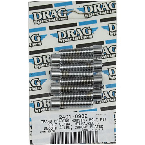 Drag Specialties Bolt Kit M8 Transmission Bearing Smooth All Chrome | MK783S