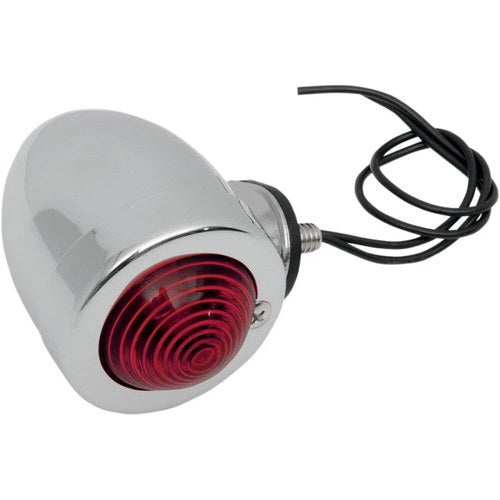 Drag Specialties Bullet Light w/Mount - Dual Filament - Red Lens | 162051-BC207