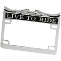 Drag Specialties Chrome Live Ride License Frame | 28-6014-BC732