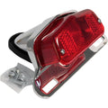 Emgo Taillight - Chrome Bracket - Red Lens | 62-21510
