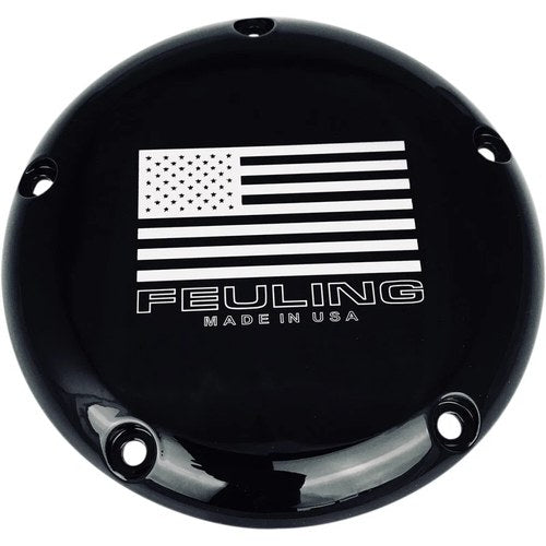 Feuling Oil Pump Corp American Derby Cover - Black | 9154