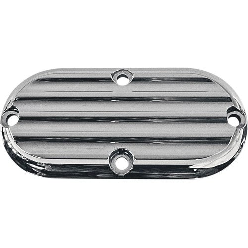 Joker Machine Inspection Cover - Chrome - Finned | 06-95FN