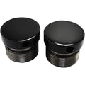 LA Choppers Flush-Mount Fork Cap - Gloss Black Powder Coat - 39 mm | LA-7504-39B