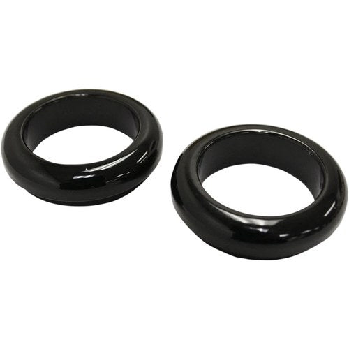 LA Choppers Fork Dust Covers - 39 mm - Gloss Black Powder Coat | LA-7503-39B