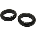 LA Choppers Fork Dust Covers - 39 mm - Gloss Black Powder Coat | LA-7503-39B