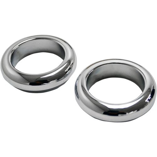 LA Choppers Fork Dust Covers - 39 mm - Chrome | LA-7503-39