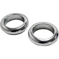 LA Choppers Fork Dust Covers - 39 mm - Chrome | LA-7503-39