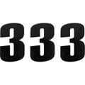 Moose Racing Race Number 3 - Black - 6" | 80113