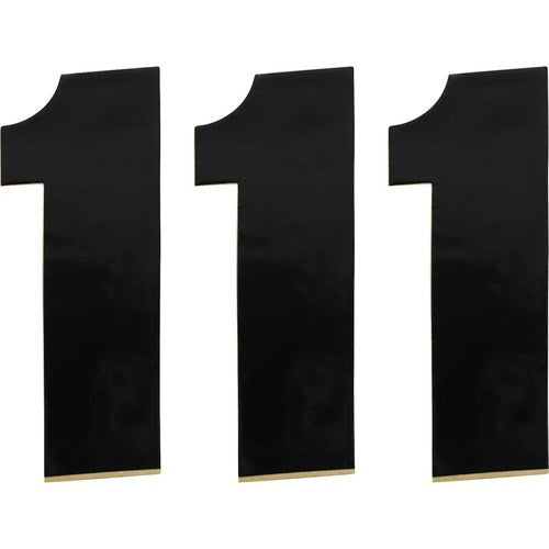 Moose Racing Race Number 1 - Black - 6" | 80111