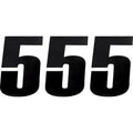 Moose Racing Race Number 5 - Black - 6" | 80115