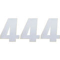 Moose Racing Race Number 4 - White - 6" | 80104