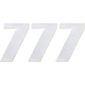 Moose Racing Race Number 7 - White - 6" | 80107