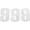 Moose Racing Race Number 9 - White - 6" | 80109