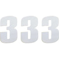 Moose Racing Race Number 3 - White - 6" | 80103
