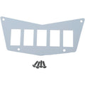 Moose Utility Division Dash Plate - White - 5 Switch - Rzr | 100-4381-PU