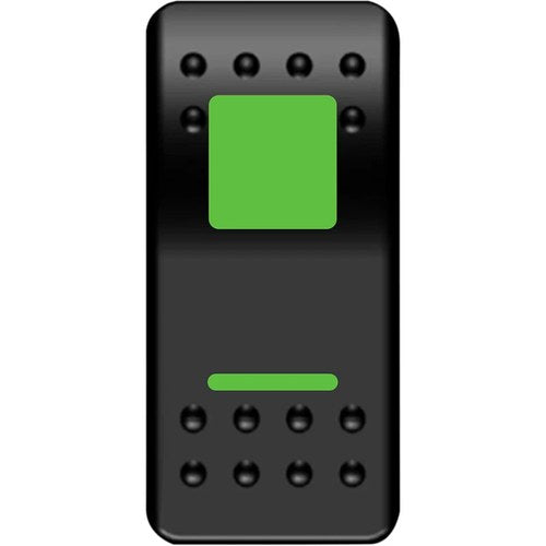 Moose Utility Division Rocker Switch - On/Off - Green | GNG-PWR