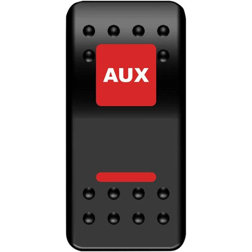 Moose Utility Division Rocker Switch - Auxilary Power - Red | AUX-PWR-R
