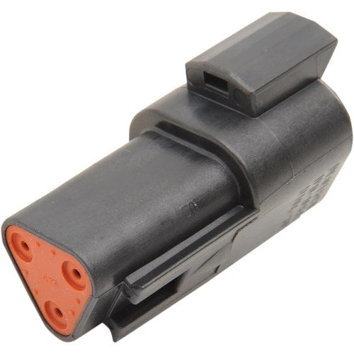 Namz Deutsch Receptacle - 3 Pin - Black | DR-3B