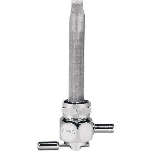 Pingel Fuel Valve - Oval Chrome - 22mm - Hex | 6311-CHO
